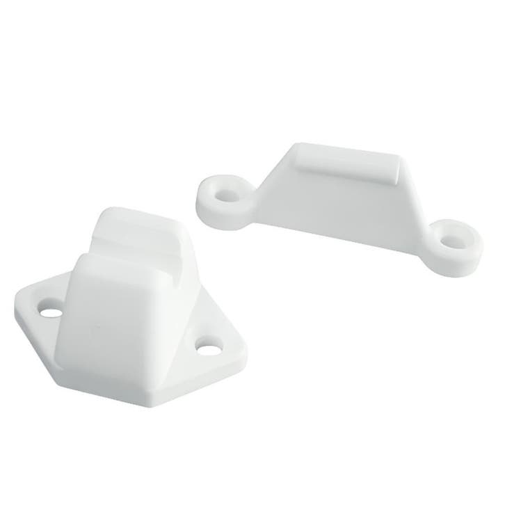 Deurvanger 2-delig Wit, Caravans en Kamperen, Camper-accessoires, Nieuw, Ophalen of Verzenden