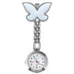 Fako - Verpleegstershorloge - Vlinder - Wit, Verzenden, Nieuw