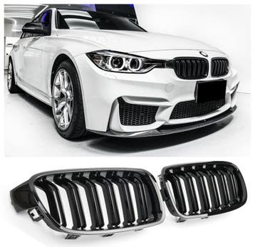 Grille glans zwart geschikt voor BMW 3 Serie F30 F31 |, Auto diversen, Tuning en Styling