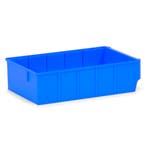 Magazijnbak kunststof met etikethouder stapelbaar, Ophalen of Verzenden