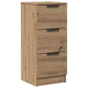 Nachtkastje Artisan Eiken - 3 Lades | Laatste Stuk!, Minder dan 50 cm, Gebruikt, Ophalen of Verzenden, 25 tot 50 cm