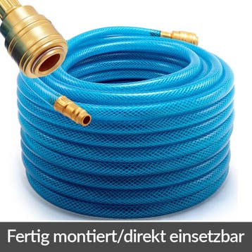 Persluchtslanghaspel 15m incl Snelkoppeling + Stekker, Verzenden, Nieuw