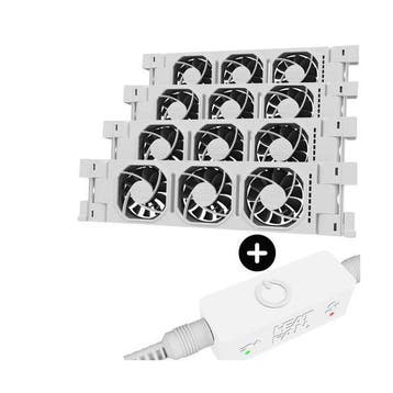 Heatfan 3 - Quattro set - inclusief WiFi smartcontroller + v, Doe-het-zelf en Verbouw, Verzenden, Nieuw
