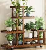 Premium Houten Plantenstandaard Verticaal 6 Lagen Binnen, Verzenden, Nieuw