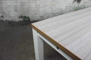 Handmatig Verstelbaar Bureau – VEPA, Wit Frame, Nieuw Blad, Overige typen, Gebruikt, Verzenden, Overige materialen