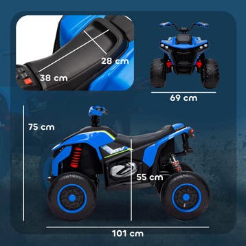 AIYAPLAY Elektrische Quad Voor Kinderen 12V Elektrische Kind, Verzenden, Nieuw