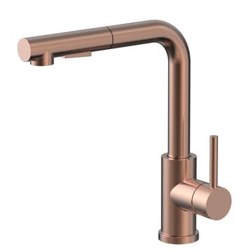 Keukenmengkraan Gabriele copper volledig Rvs met draaibare, Verzenden, Nieuw