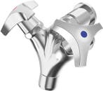 Wastafelmengkraan wandmontage 1/2 | Chroom | Tweegreeps, Verzenden