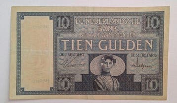 Nederland. - 10 Gulden - 1925 - Pick 43b (Zonder