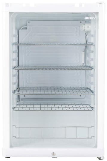 Glasdeurkoeler met Slot - 130 Liter - Wit - 84cm Hoog Husky, Verzenden, Nieuw in verpakking