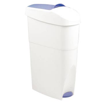 Kunststof Pedaalemmer Afvalbak | 18 Liter | Wit, Verzenden, Nieuw in verpakking