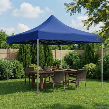 vidaXL Partytent 291 x 291 x 315 cm Blauw Oxford Stof, Verzenden, Nieuw, Partytent