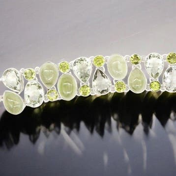 Prehniet - Prasioliet Groene Amethist - Peridot Exclusieve