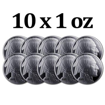 Verenigde Staten. 10 x 2023 1 oz American Silver Buffalo