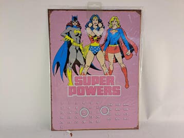 Vintage Batgirl Wonder Woman and Supergirl Reusable Metal, Ophalen of Verzenden, Zo goed als nieuw