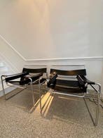 Gavina - Marcel Breuer - Stoel (2) - Leder, Roestvrij staal