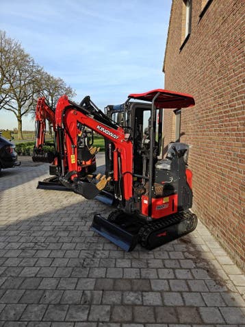 Kingway minigraafmachine minigraver wiellader shovel NIEUW, Verzenden, Graafmachine