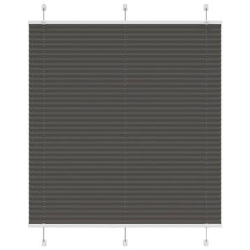 vidaXL Plissé rolgordijn 120x150cm stofbreedte 119,4cm, Verzenden, Nieuw, Zwart