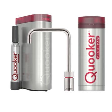 QUOOKER PRO3 NORDIC SQUARE RVS + CUBE - 3NSRVS1876, Ophalen of Verzenden, Nieuw
