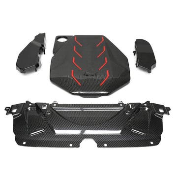 Dit betreft een BMW G90 G99 M5 Carbon motor cover panelen, Verzenden
