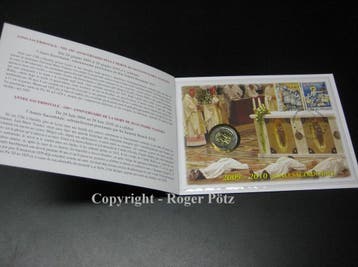 Vatikan 2 Euro 2010 Priesterjahr im offiziellen Numisbrief, Postzegels en Munten, Verzenden