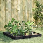 vidaXL Plantenbak verhoogd 100x100x18,5 cm staal, Verzenden, Nieuw, Metaal