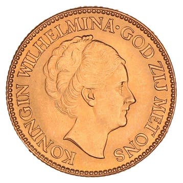Gouden 10 Gulden Wilhelmina 1926 Pr+, Postzegels en Munten, Munten | Nederland, Verzenden