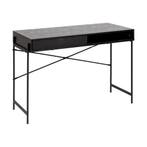 *WOONWINKEL* Compact Bureau Zwart Met Opbergruimte, Verzenden, Nieuw