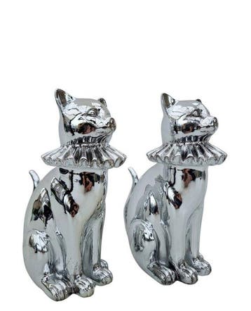 Beeldje - Shining cats (2) - Hars