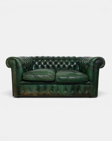 Chesterfield style - Sofa - club - Leder, Hout, Antiek en Kunst