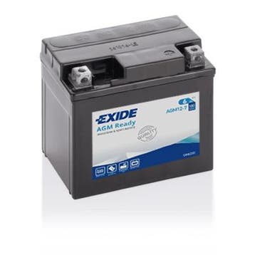 Exide AGM Ready 12V accu | AGM12-7 | 12V 6Ah, Ophalen of Verzenden, Nieuw