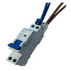 Sep aftakblok pin 1 fase 2x10mm² boven grijs, Ophalen of Verzenden, Nieuw