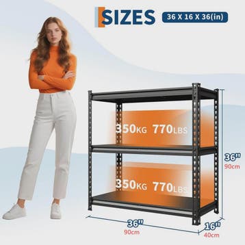 Robuust Stalen Stellingkast 3 of 5 etages - Verstelbaar voor, Verzenden, Nieuw