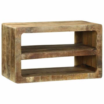 vidaXL TV-kast met plank Bruin 60 x 32 x 36 cm Massief, Verzenden, Nieuw