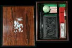 Japanese - Beeld, Calligraphy Tool Set / Inkstone box,