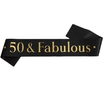 Sjerp 50 & Fabulous goud, zwart of wit, Ophalen of Verzenden, Nieuw, Versiering, Abraham of Sarah