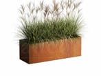 Adeqo cortenstaal plantenbak rechthoek 120 x 40 x 40 cm, 100 cm of meer, Verzenden, Nieuw, Metaal