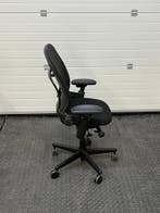Steelcase Leap V1 Bureaustoel - Nieuwe Zwarte Stof, Verzenden, Zwart, Zo goed als nieuw, Bureaustoel