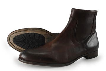 Black Label Enkellaarzen in maat 47 Bruin, Kleding | Heren, Bruin, Verzenden, Overige typen, Zo goed als nieuw