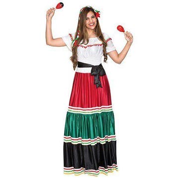 Mexicaanse jurk, Verzenden, Nieuw, Feestartikel