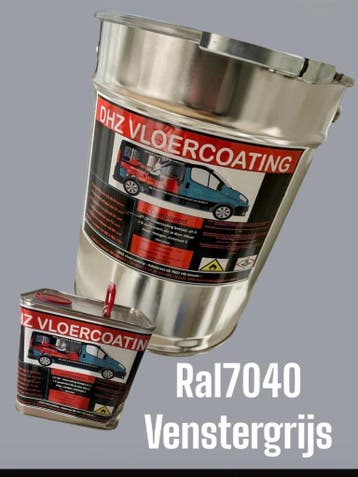 80m2 2K Epoxy Garagevloer coating Betoncoating Hefbrug Verf, Verzenden, Wit, Nieuw, Verf