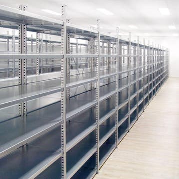 Deels gebruikte legbordstelling MD 2700x1000x400 mm (hxbxd)