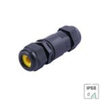 Waterdichte IP68 2-weg connector voor 3-draads aansluiting, Doe-het-zelf en Verbouw, Elektra en Kabels, Verzenden, Nieuw, Overige typen