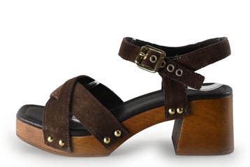 Manfield Sandalen in maat 36 Bruin, Bruin, Verzenden, Sandalen of Muiltjes, Zo goed als nieuw