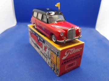 Tekno 1:43 - Modelauto - Mercedes Benz 220 S Ambulanza -, Nieuw