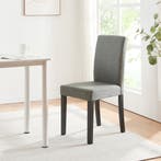 Eetkamerstoel set van 6 Hamburg eetkamerstoelen lichtgrijs e, Verzenden, Nieuw