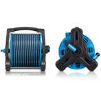 Mobiele Slanghaspel Basic - 30 Meter - Blauw - Inclusief toe, Tuin en Terras, Tuinslangen, Verzenden, Nieuw