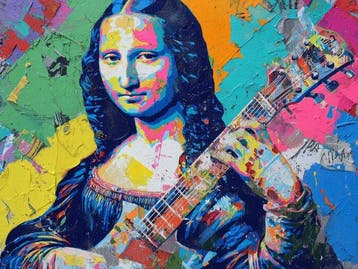 Canvas Fit - Alberto Ricardo - La Mona Lisa del Rock:, Antiek en Kunst