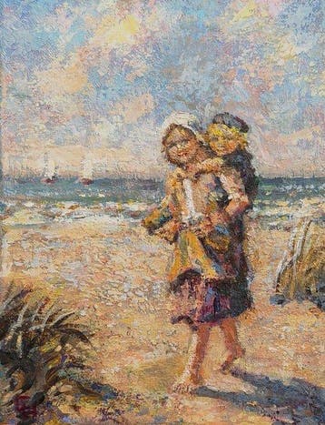 Cornelis Wakum (1966) - Stranddag