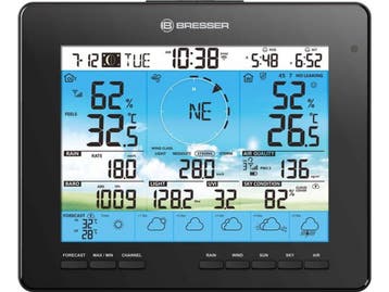 Bresser Weerstation - Basisscherm - Temperatuur- en, Audio, Tv en Foto, Verzenden, Zo goed als nieuw